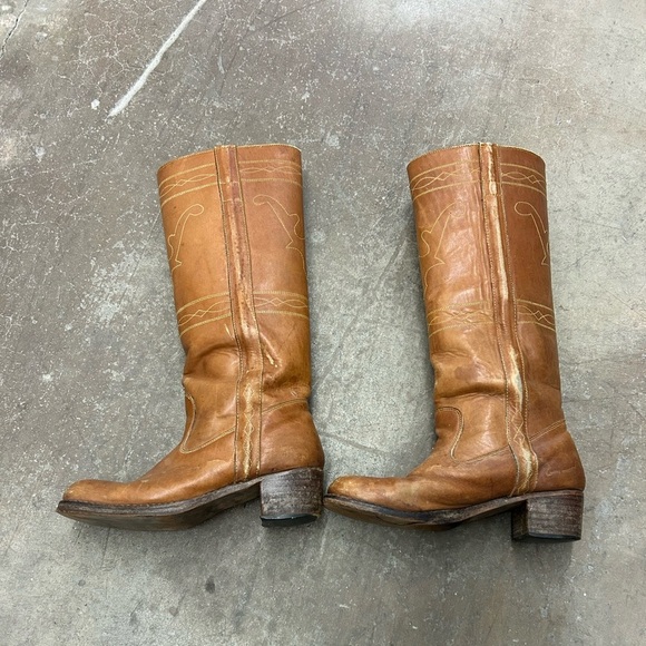 Shoes - Vintage 70s campus Brown Leather Women's Boots